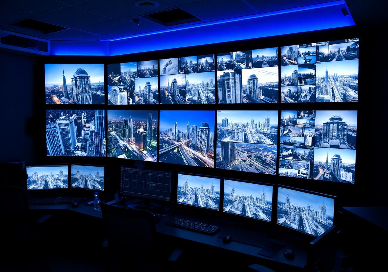 Sala de monitoramento CFTV